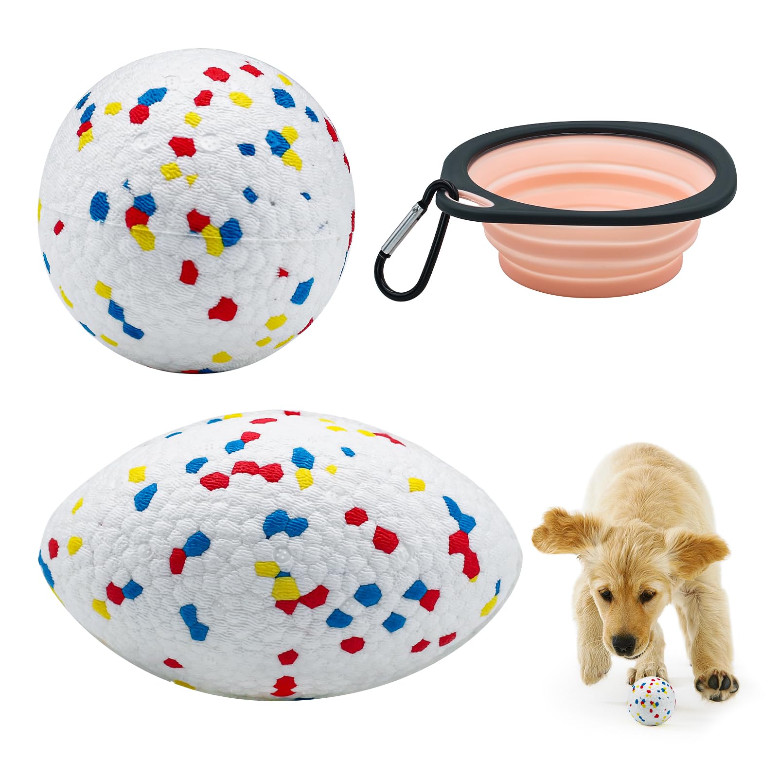Amazon | 犬 おもちゃ4点セット、犬のおもちゃ、ETPU素材の犬 知育玩具